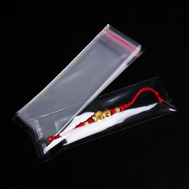 Thumbnail: Transparent Small Self Adhesive Cellophane Bag OPP Plastic Bags For Jewelry Can