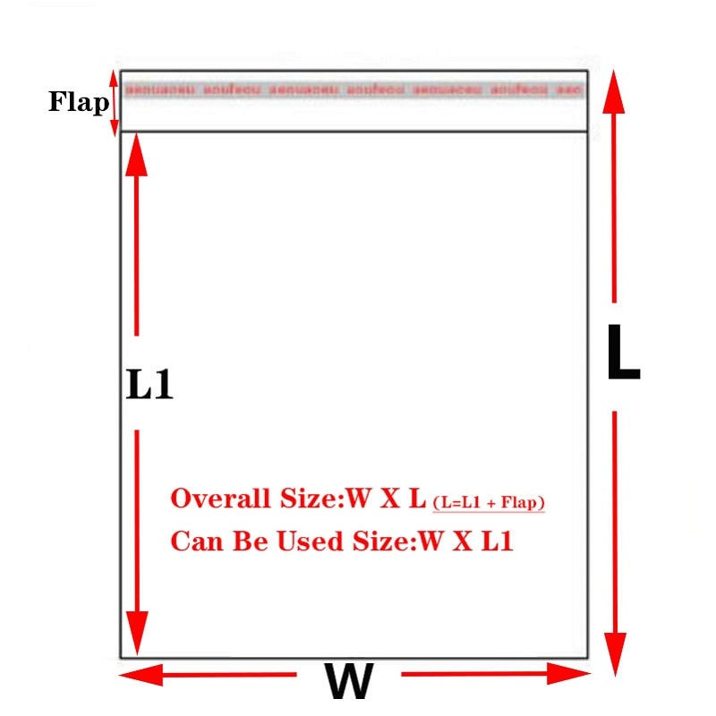 Thumbnail: Transparent Small Self Adhesive Cellophane Bag OPP Plastic Bags For Jewelry Can