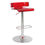 Thumbnail:  Rania Adjustable Stool (1Pc) in Red & Chrome 96262