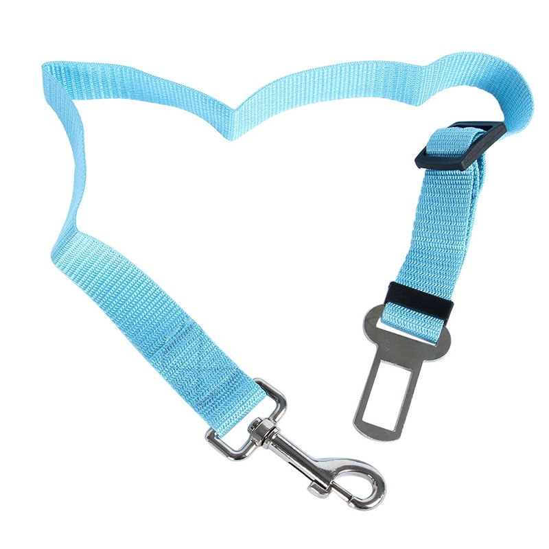Thumbnail: Adjustable Safety Seat Belt Nylon Pets Puppy Seat Lead Leash Dog Harness Vehic