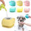 Thumbnail: Puppy Big Dog Cat Bath Massage Gloves Brush Soft Safety Silicone