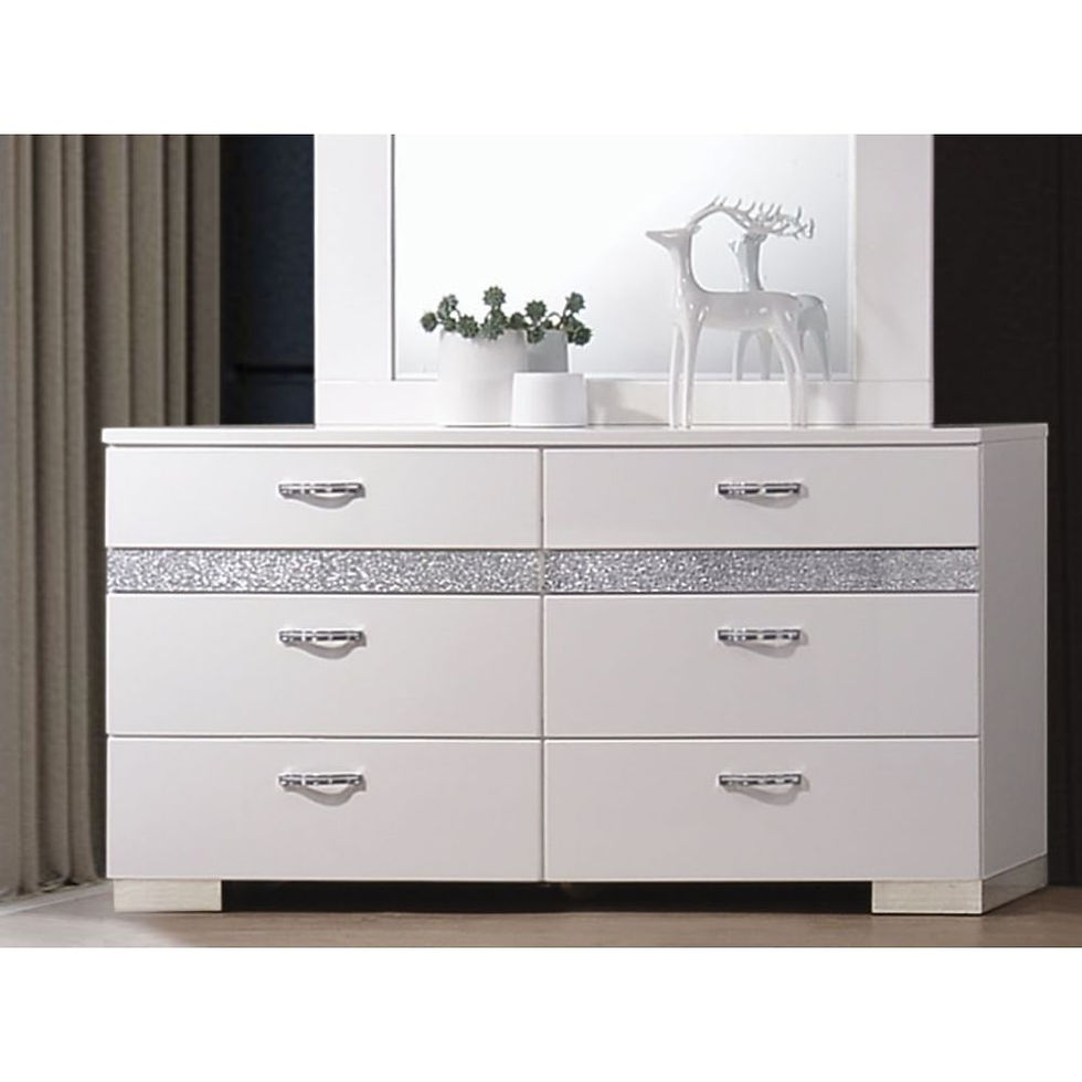 Naima II Dresser in White High Gloss 26775