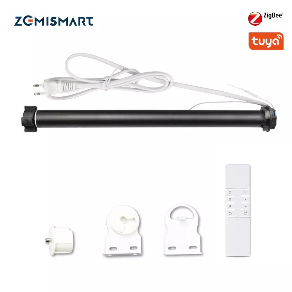 Zemismart Tuya Zigbee Roller Shade Motor 38mm Tube Electric Engine Shutter Rod
