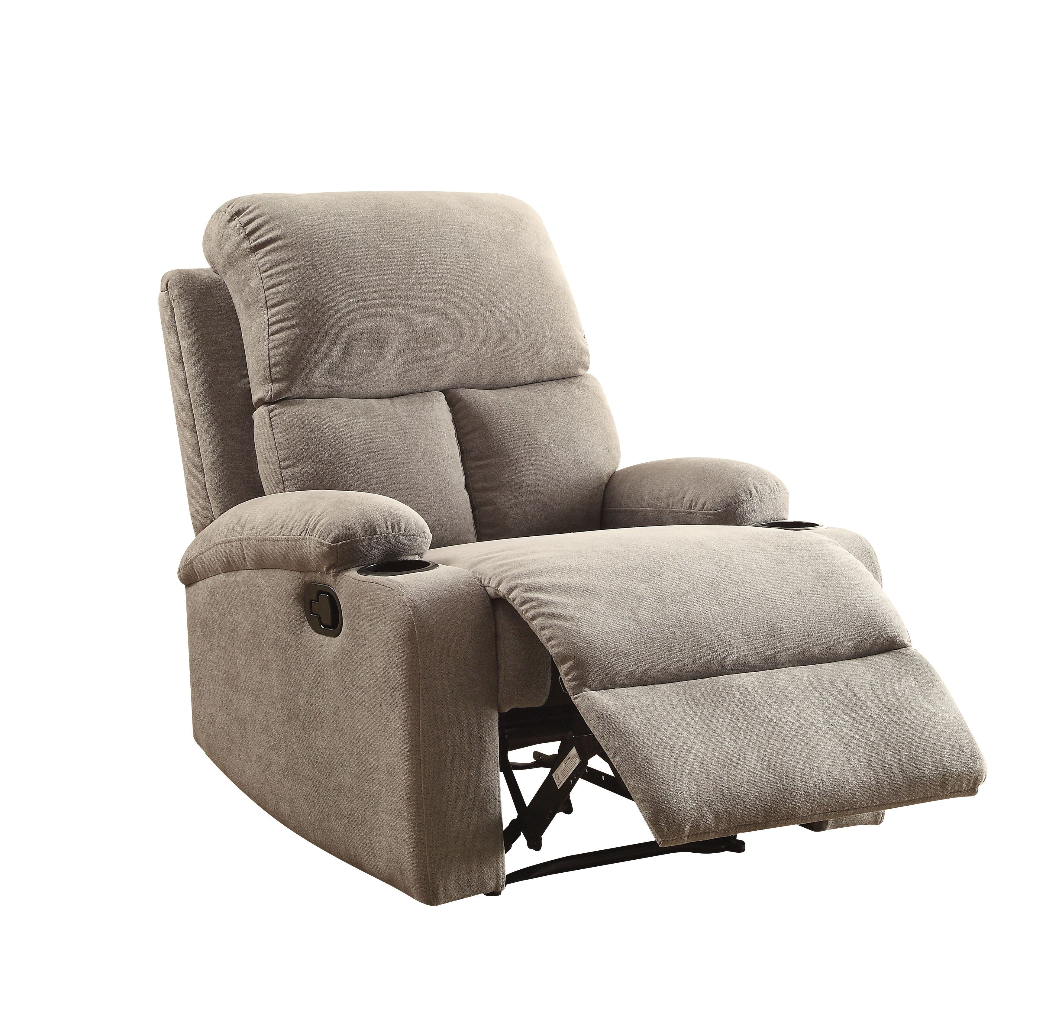 Rosia Recliner (Motion) in Gray Velvet 59549