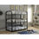 Thumbnail:  Cairo Bunk Bed - Triple Full in Sandy Black 37330