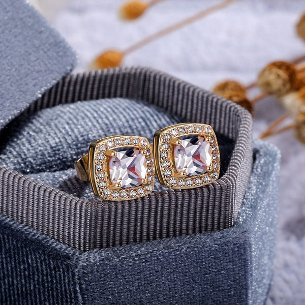 Thumbnail: Ladies Fashion Zircon Earrings