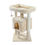 Thumbnail: 28.4 Inches Small Cat Tree for Indoor Cats Polyester Plush Cat Tower with Beige 