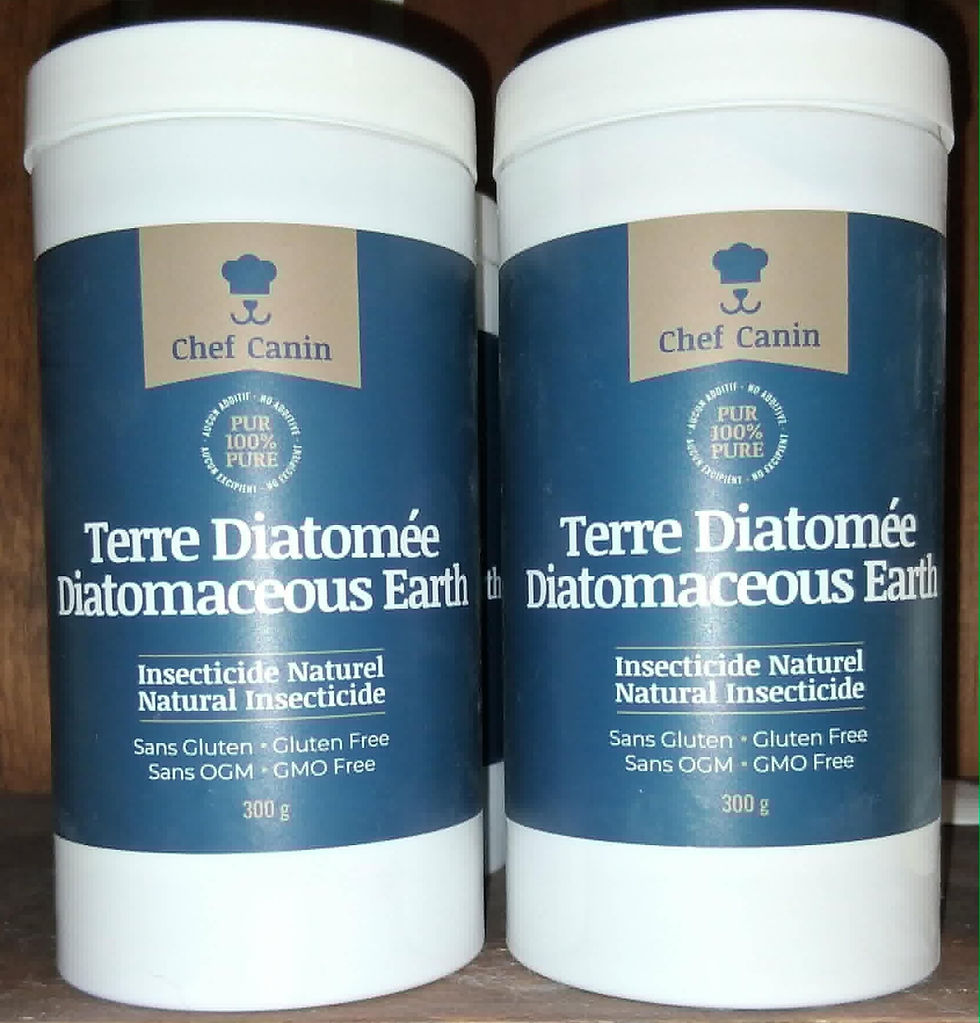 Terre diatomée chef canin Antiparasitaire naturel pour chiens, chats et poules