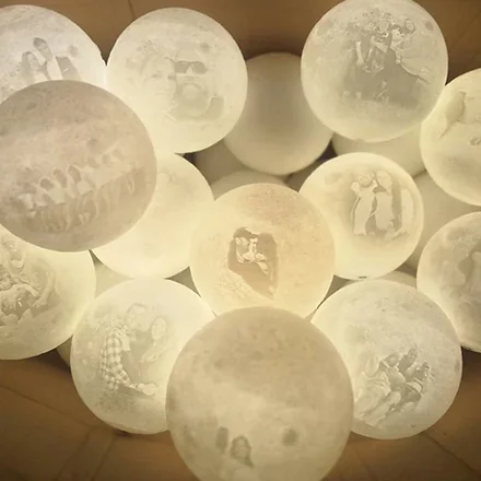 Customizable Moon Lamp Night Light With Your Own Picture Text 3d Printed Moon Jgrouprobotics