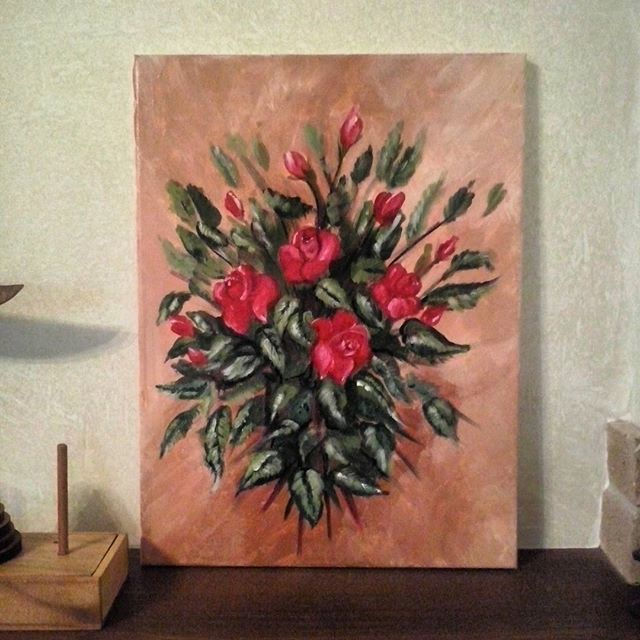 Rose colori acrilici