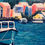 Thumbnail: Serenade of Bermuda cottages - close up on the top right of the canvas