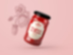Packaging confiture fraises authentique traditionnel