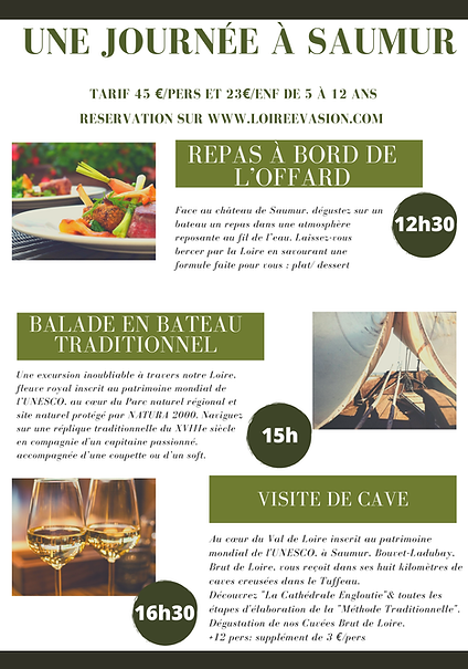 formule repas balade bateau et visite de cave