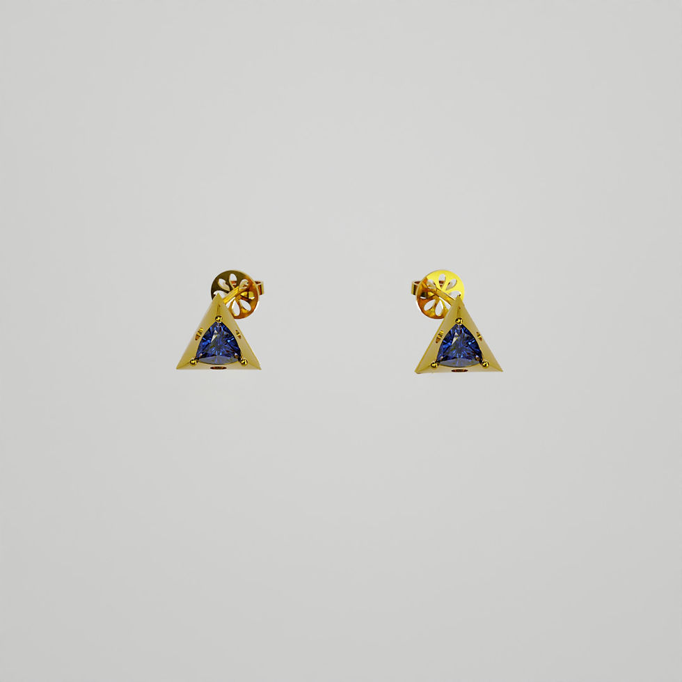 Miniatura: Single Triangolo studs
