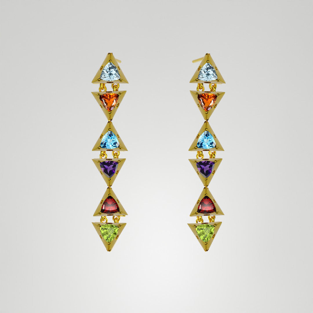 Signature Rainbow Siete earring