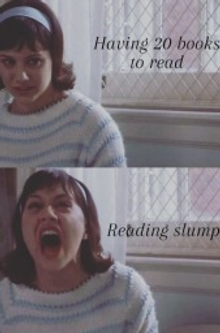 reading slump meme