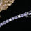 Thumbnail: Tennis Bracelet 3mm  Cubic Zirconia 18K White Gold Plated