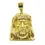 Thumbnail: 925 Sterling Silver Iced Jesus Piece Pendant 14k Gold Filled