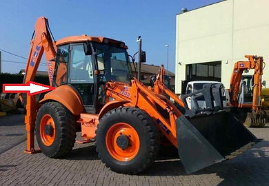 Стекло экскаватор-погрузчик Fiat Hitachi FB 100-2/200-2