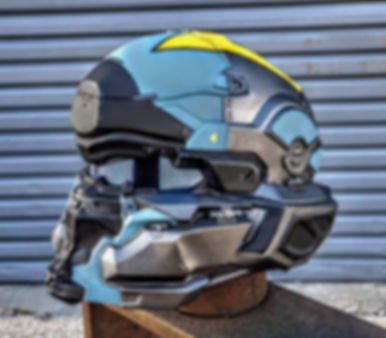 Custom "Agent Locke" Helmet Replica - Wearable