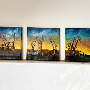 Dźwigi 0037 tryptyk