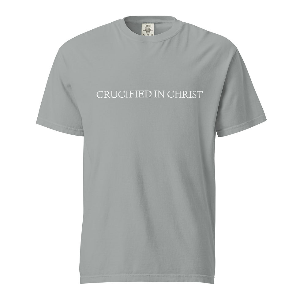 Thumbnail: Crucified in Christ Comfort Color Adult T-shirt
