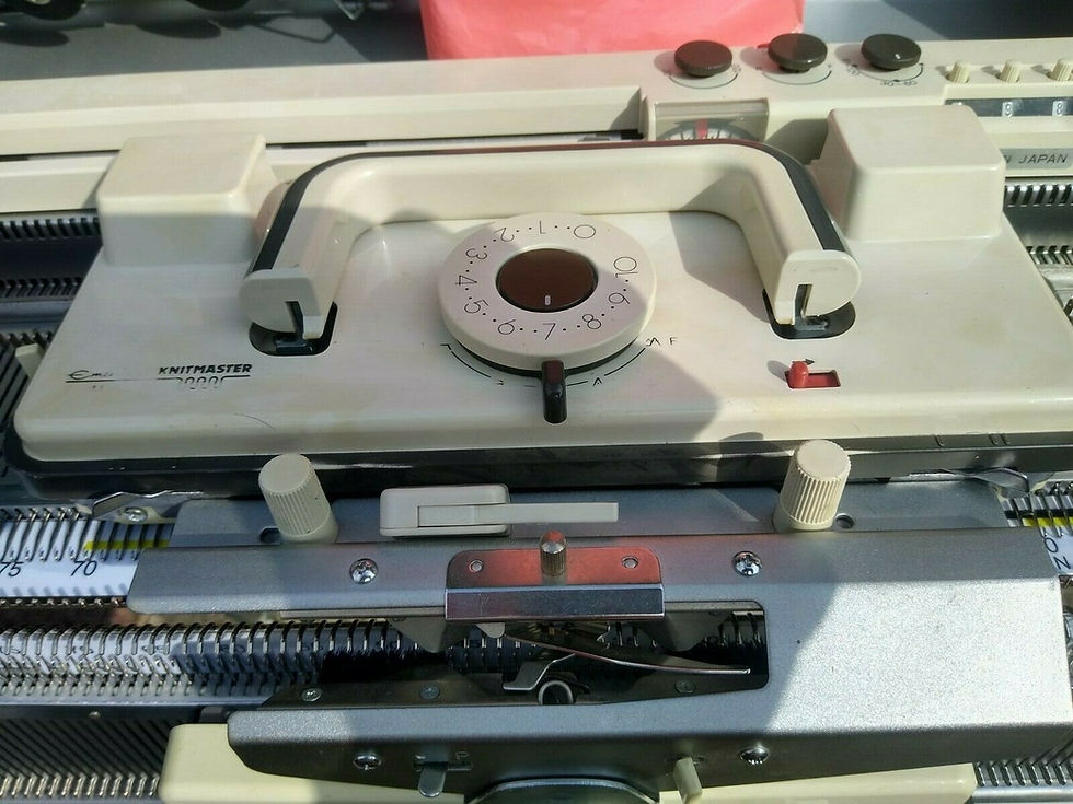 Thumbnail: knitmaster 700 with ribber srp 60n fully serviced and tested