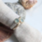 Thumbnail: "Fauna" Gold sea glass engagement ring