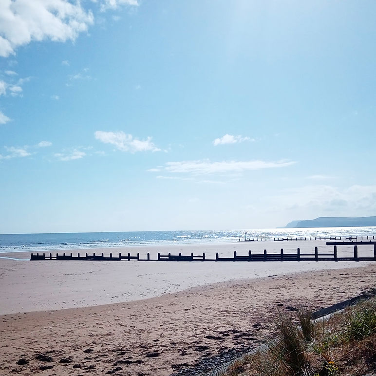 sea glass collecting on the north yorkshire coast