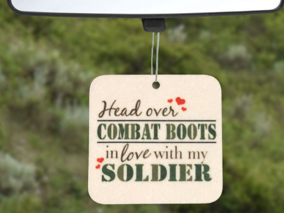 Head Over Combat Boots Air Freshener