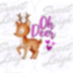 Deer Sublimation Design