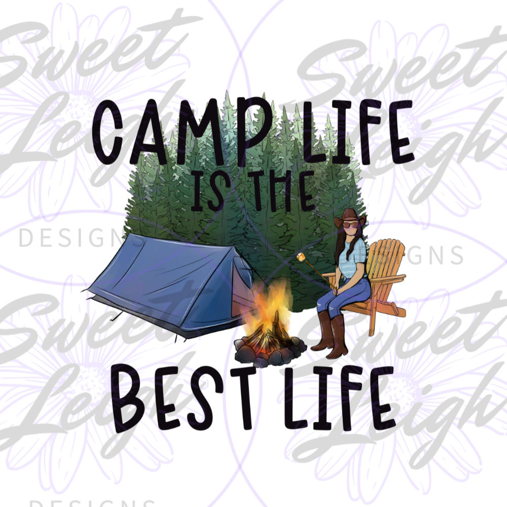 Camping Sublimation Design