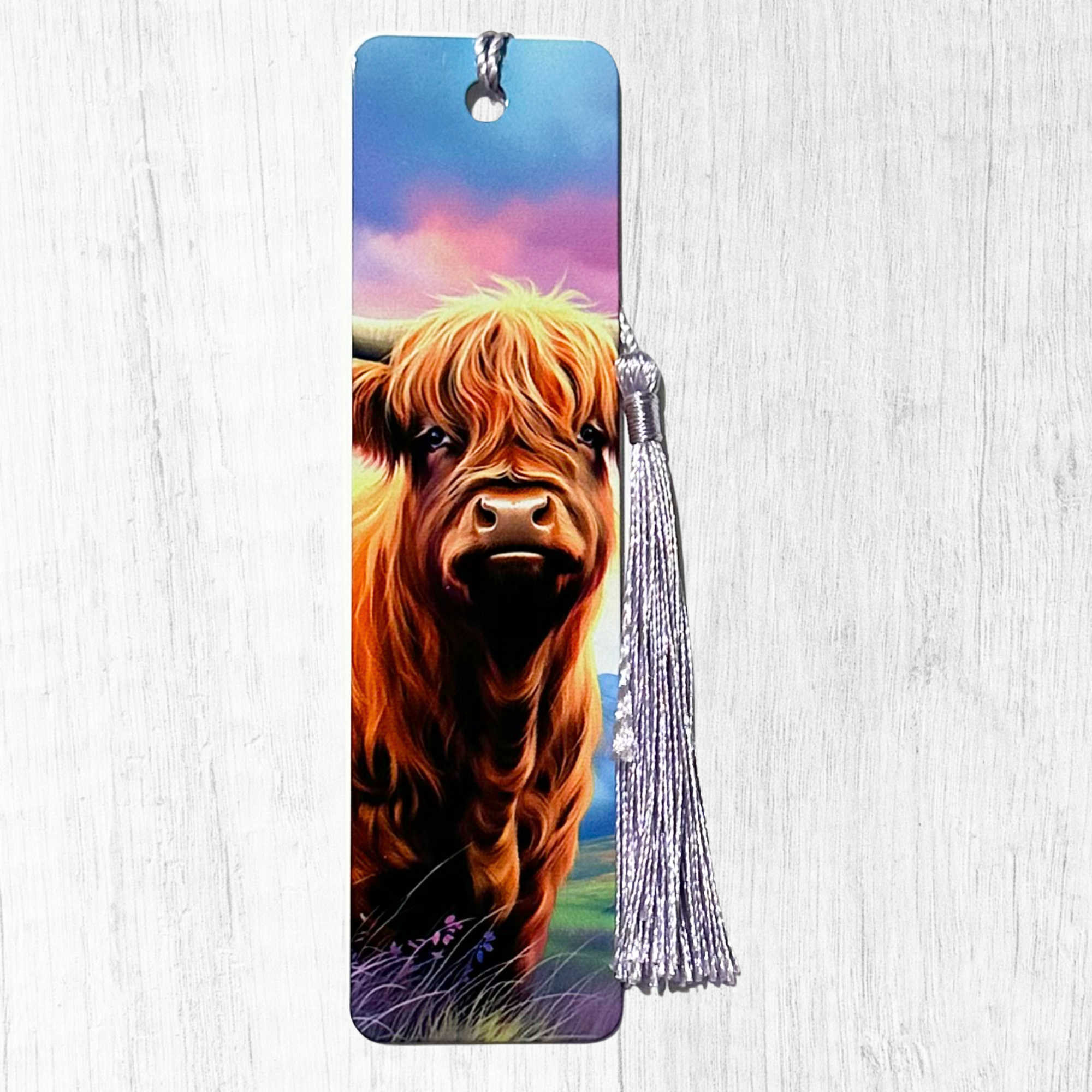 highland cow bookmark