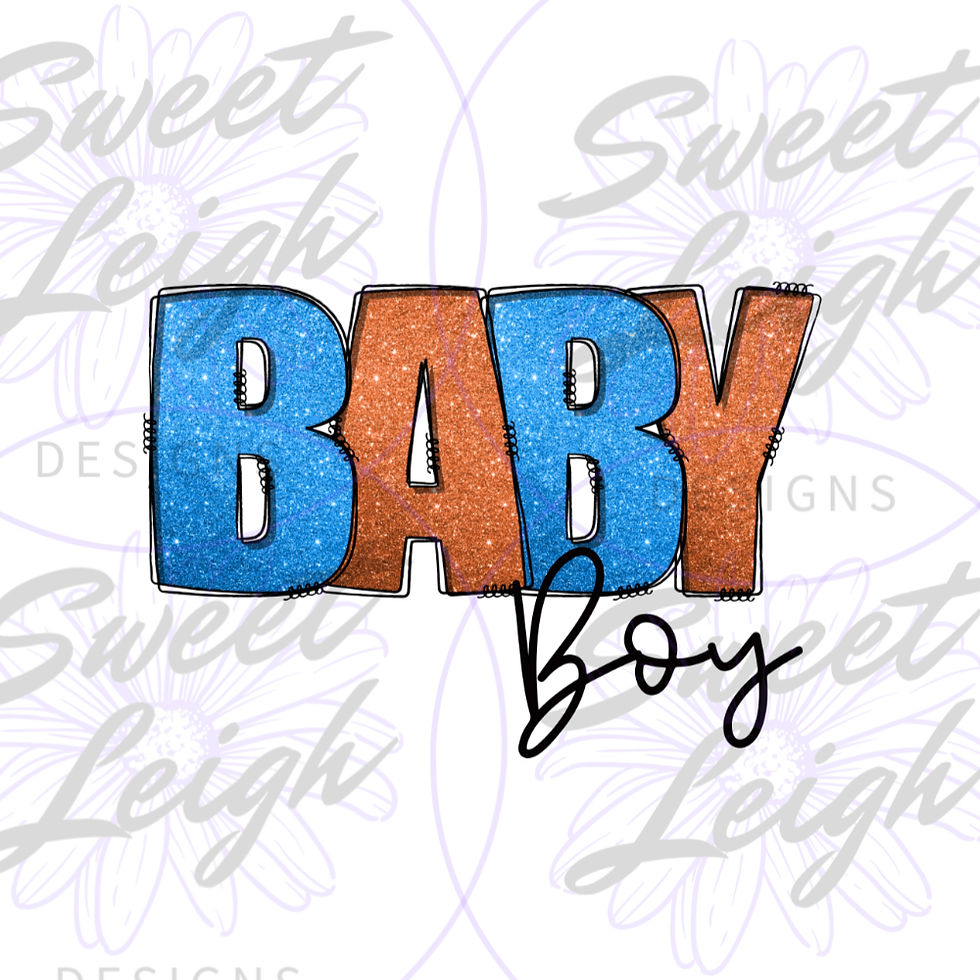 Baby Boy Sublimation Design