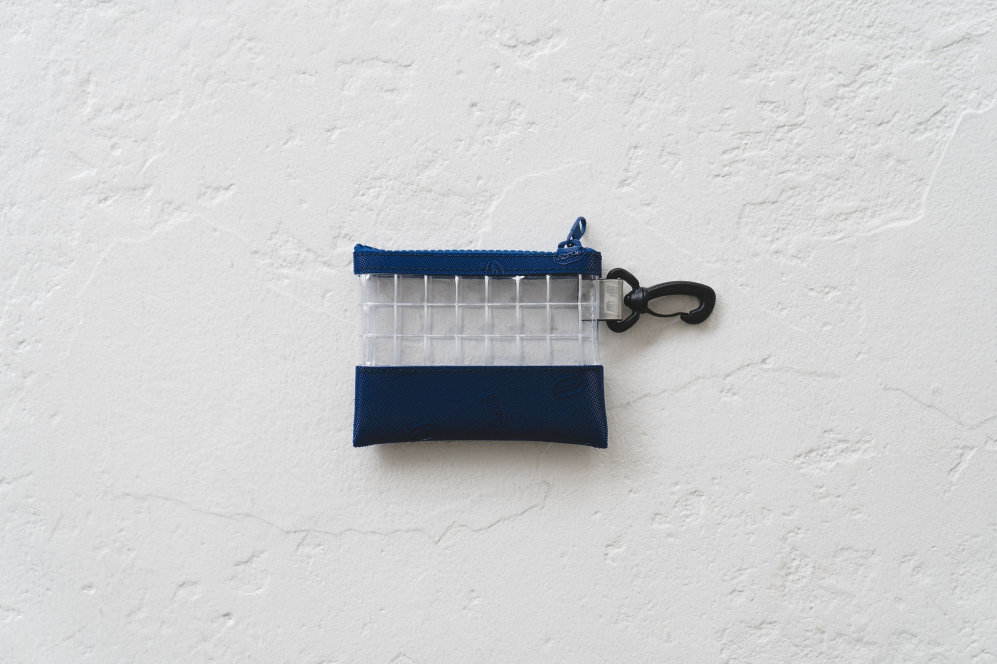 【THIS WAY】vibram coin case（blue×clear）