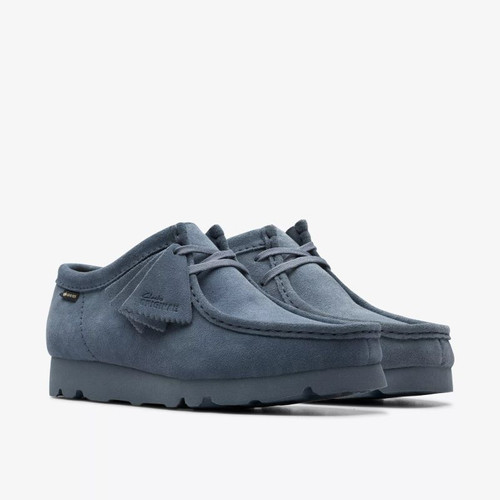 CLARKS originals】WALLABEE GTX blue/grey suede | zalife-official