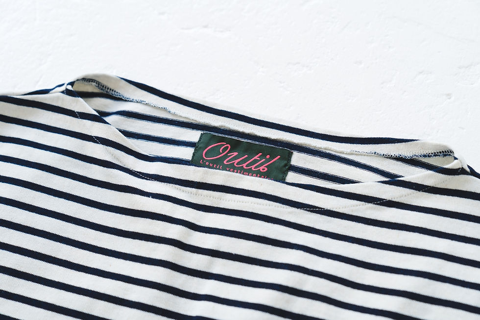 【outil】TRICOT NAY white/indigo 1 outil】TRICOT NAY white/indigo | zalife-official