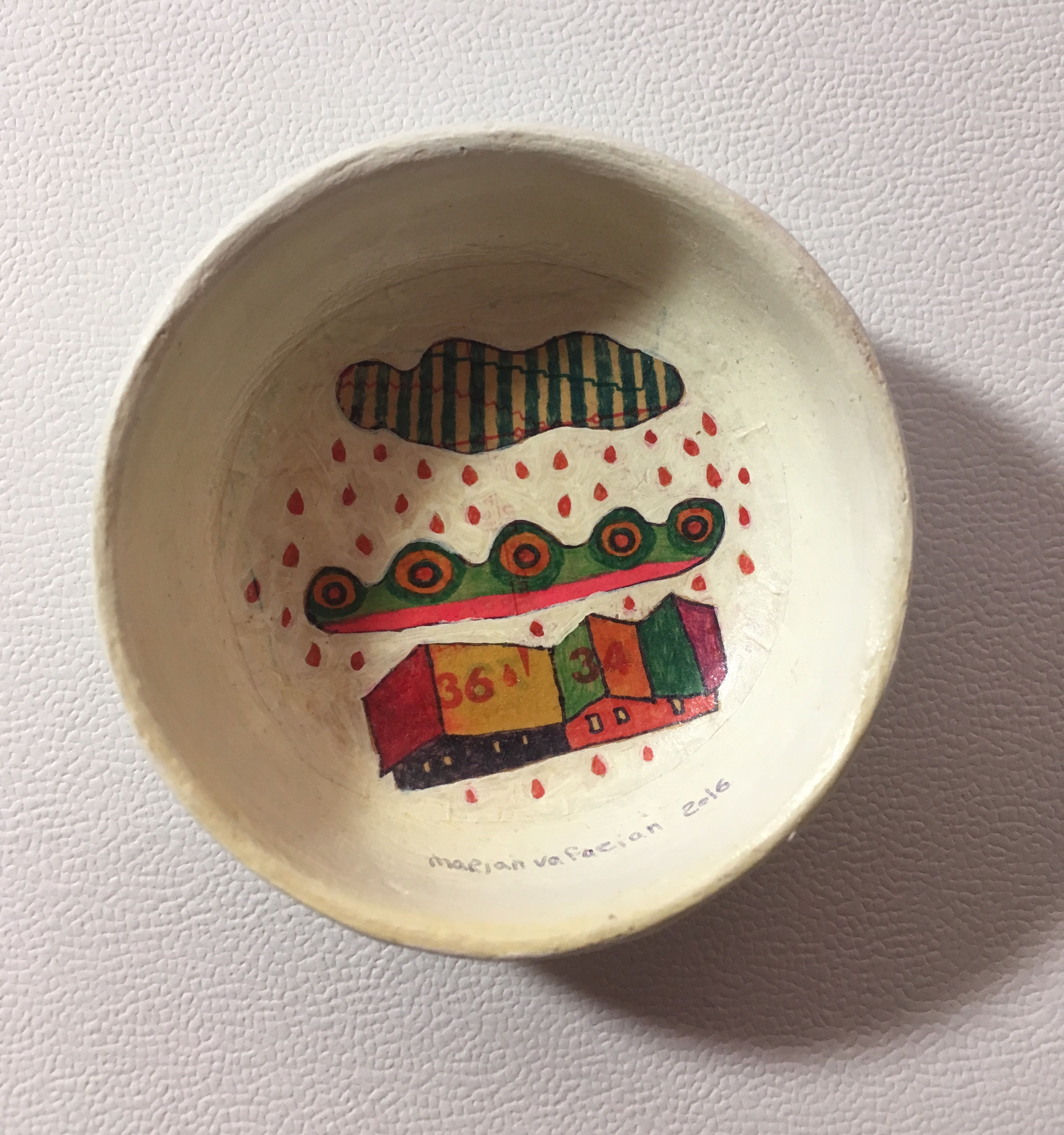 マルジャーンの小皿絵壁掛け1