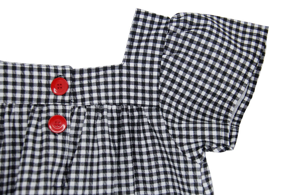 Miniatura: Conjunto Vestido Vintage 2 em 1 - Xadrez