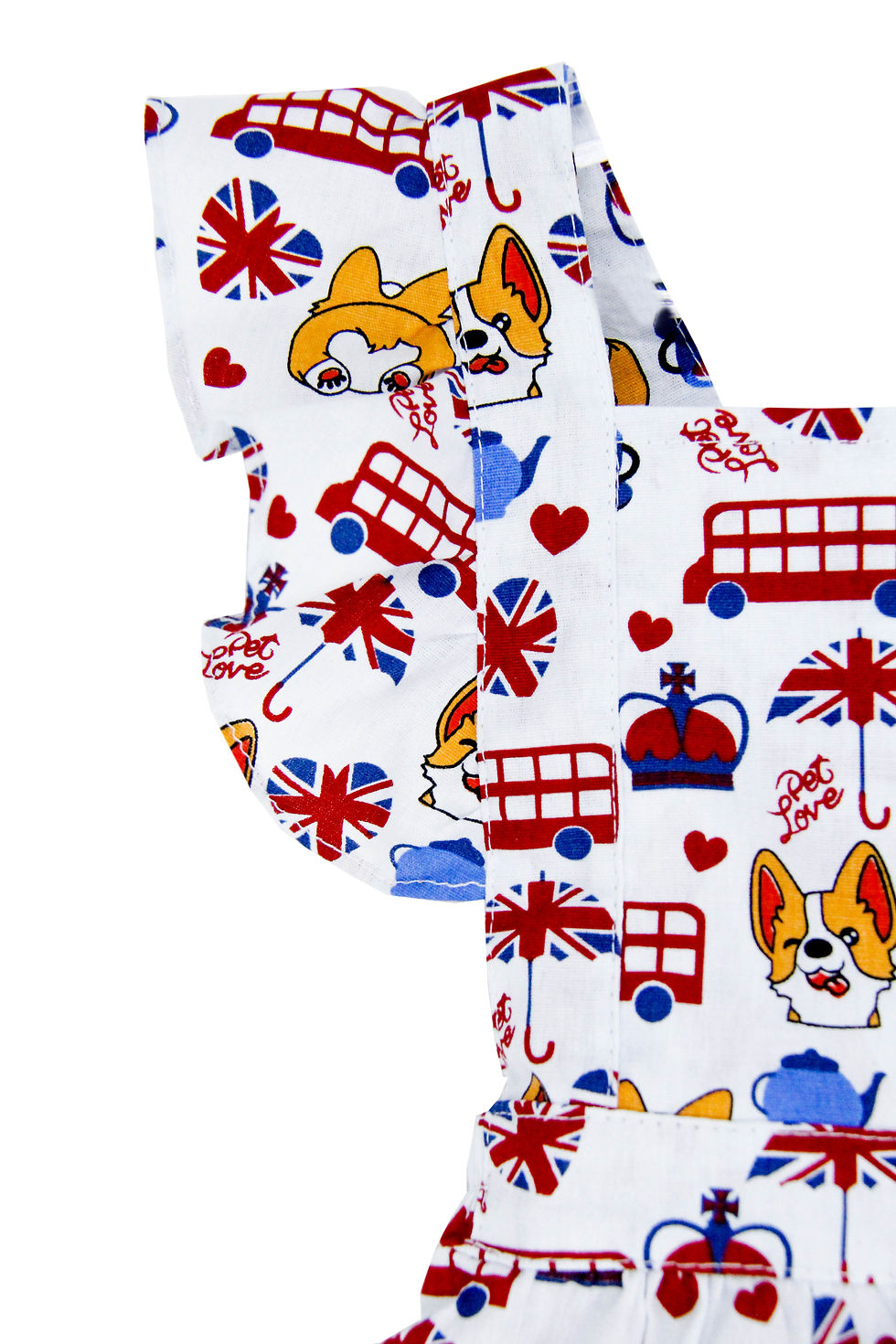 Miniatura: Conjunto Vestido Jardineira - Doguinho Inglês