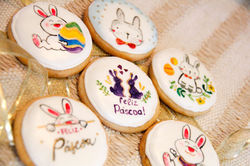 Biscoitos de Páscoa - pintados à mão