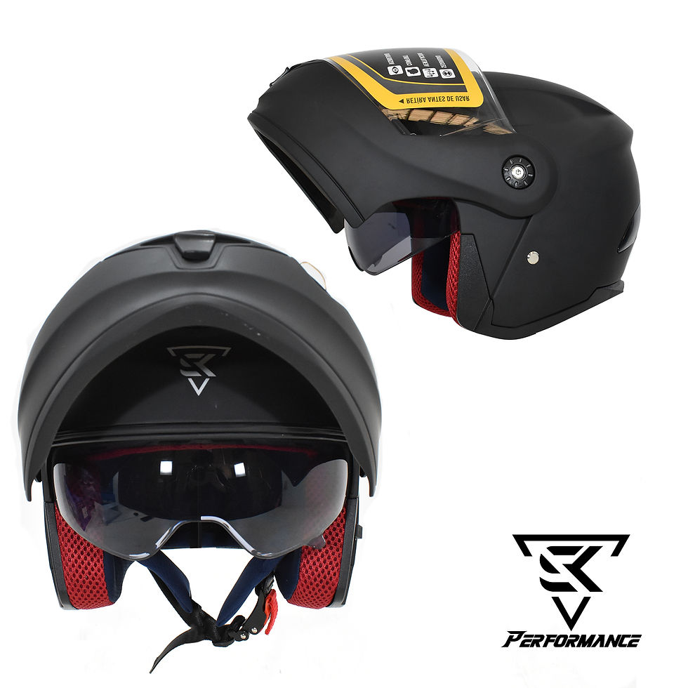 Miniatura: Casco Abatible Seguro con Mica Transparente y Gafas Protección UV