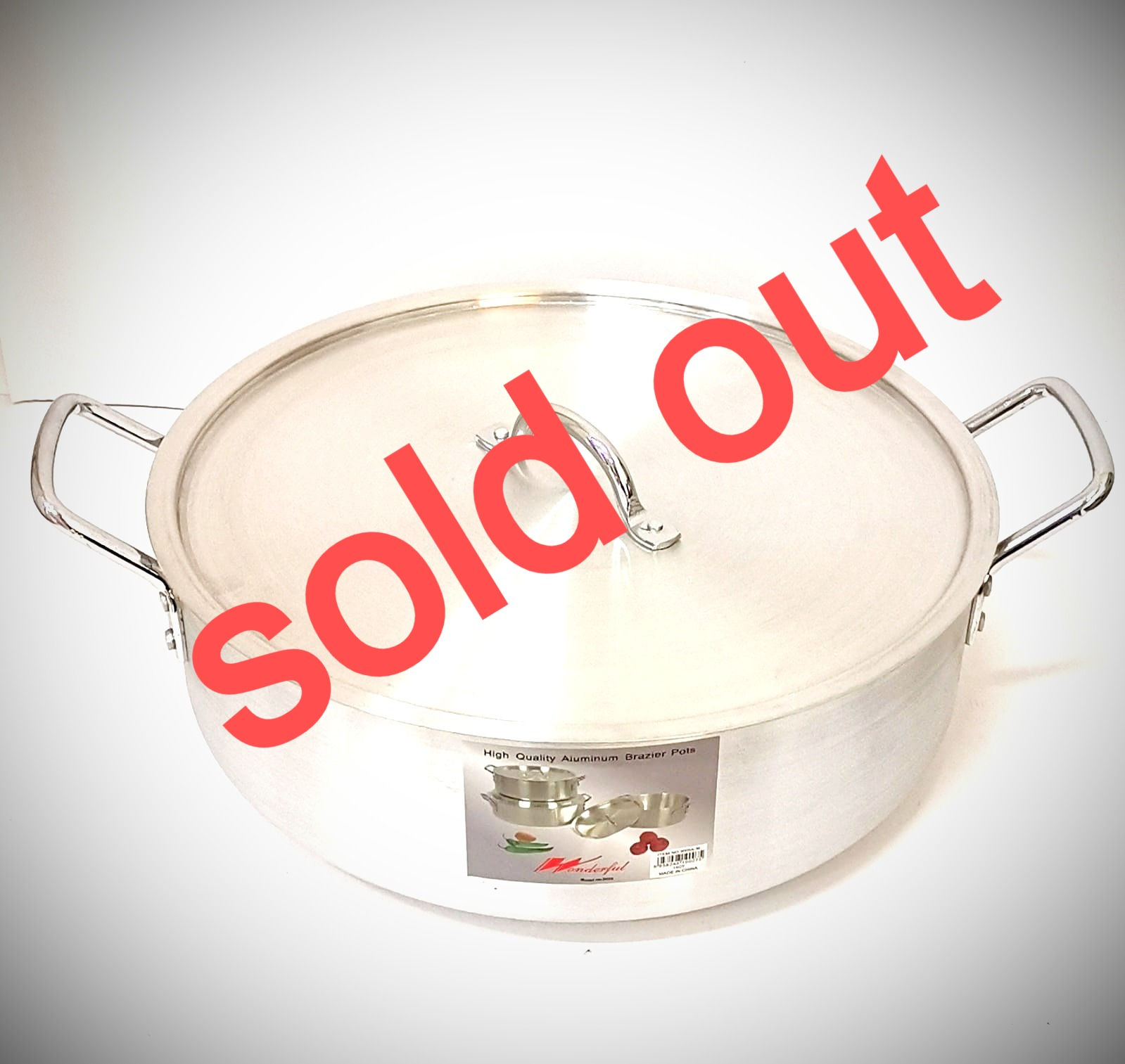 (171843) STANDARD ALUMINIUM BRAISER 270X90MM  (5LTR) (OUT OF STOCK)