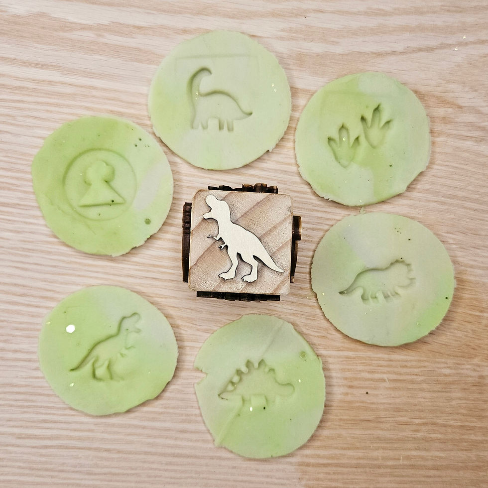 Thumbnail: Wooden Playdough Stamper (assorted designs)