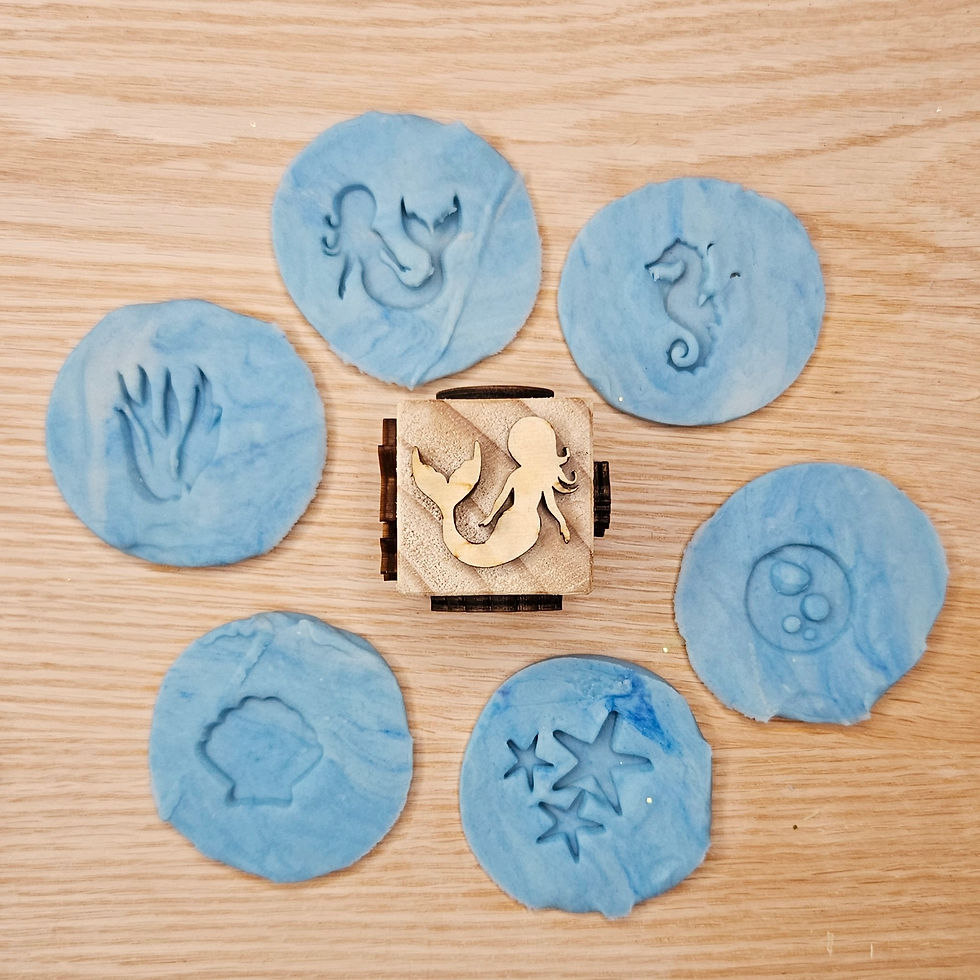 Thumbnail: Wooden Playdough Stamper (assorted designs)