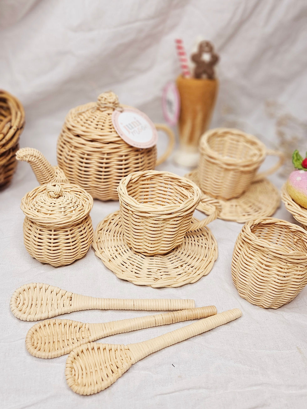 Thumbnail: Juni Moon Tea Time Bundle | Rattan Play Set