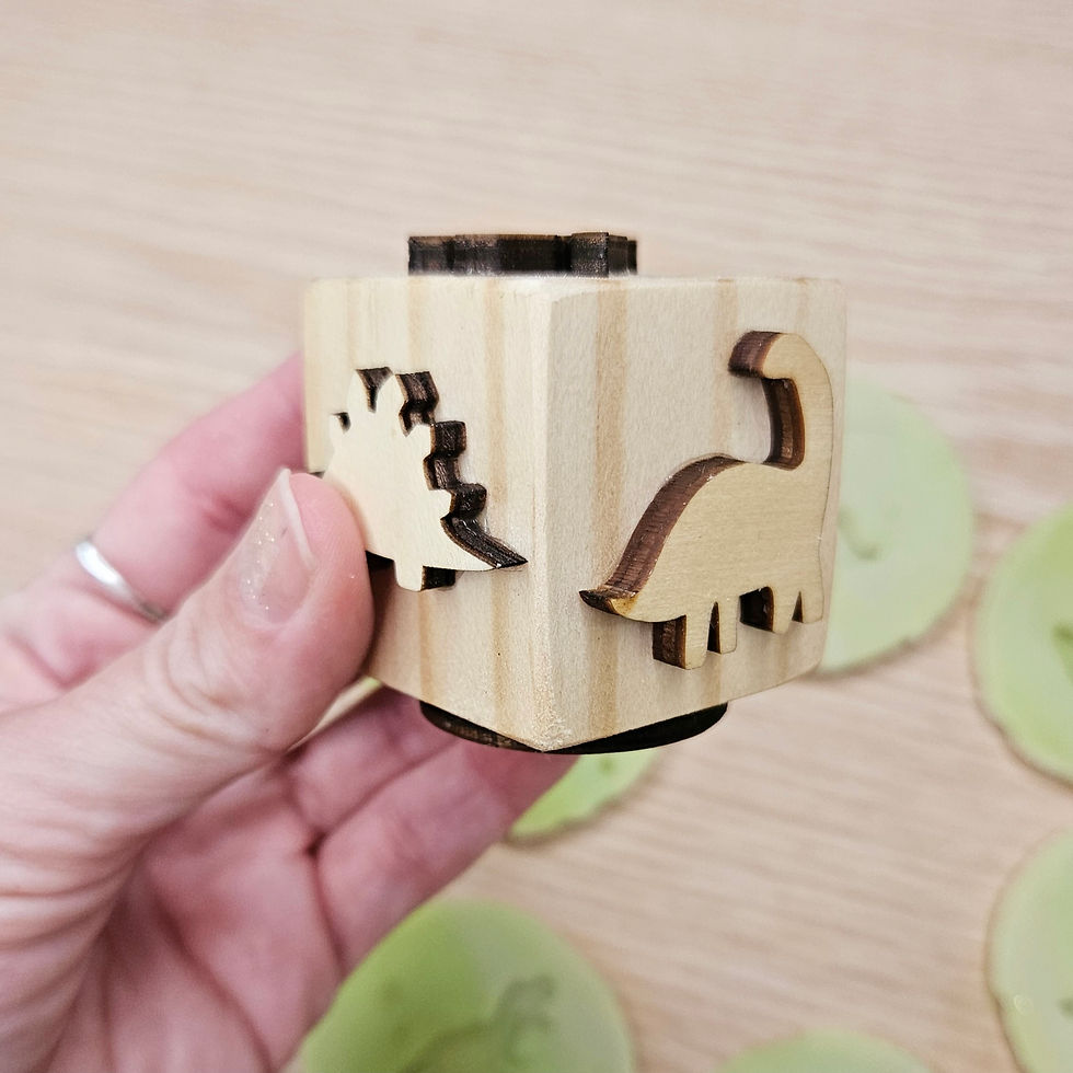 Thumbnail: Wooden Playdough Stamper (assorted designs)