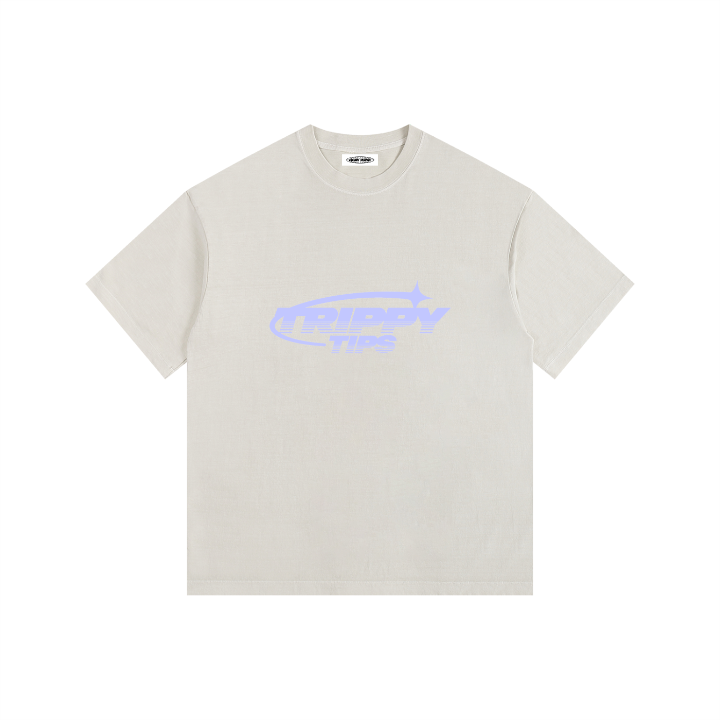 Quik Wikk Trippy Tips III Vintage Washed Oversized Cotton T-Shirt