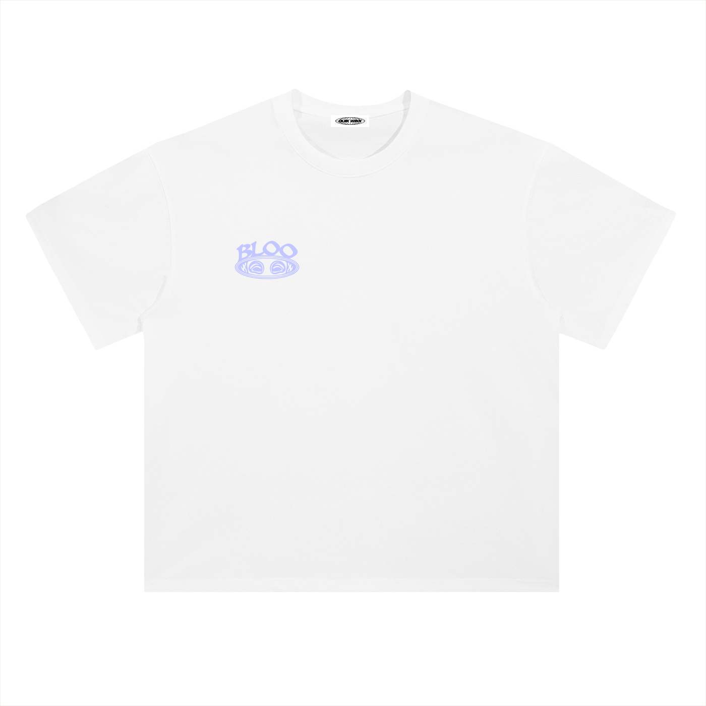 Quik Wikk Bloo Alien Head III Heavyweight Drop Shoulder Cotton T-Shirt
