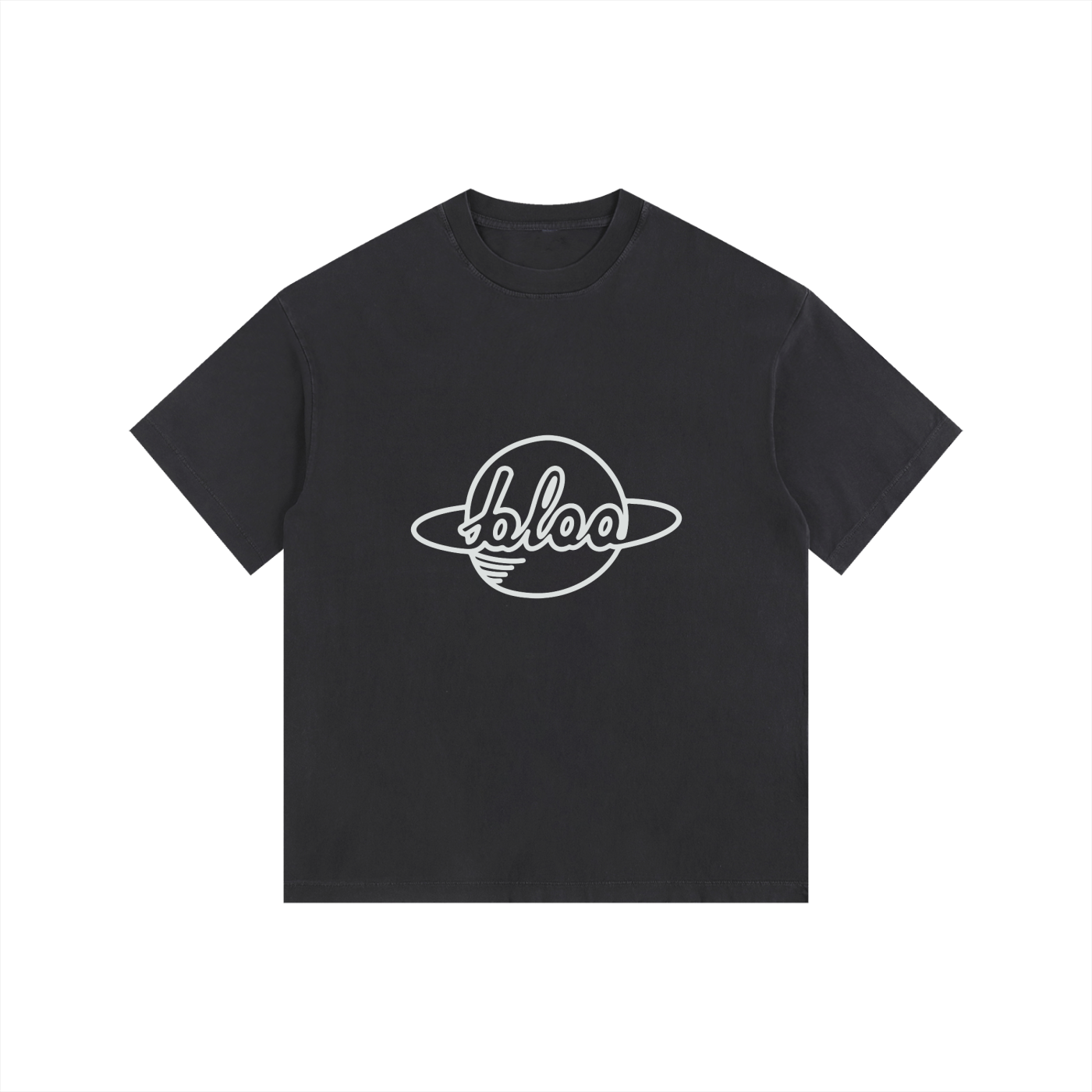Quik Wikk Bloo Planet Vintage Washed Oversized Cotton T-Shirt